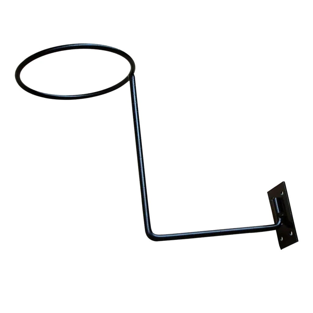 Wall Mount Helmet Holder Stand Cowboy Sun Hat Ball Wig Scarves Cap Rack Hook - 20cm