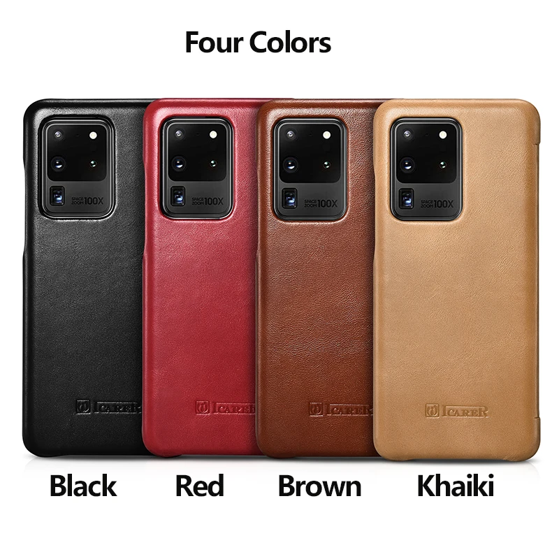 Genuine Leather Flip Case for Samsung Galaxy S20 ultra Luxury Protective Phone Cover For Sumsung S20 Plus