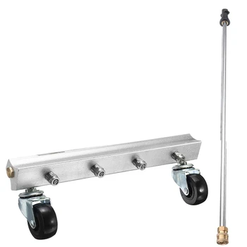 

High Pressure Washer Under Car Cleaner 4 Nozzle Under Body Chassis Water Spray Cleaning Floor Cleaning Tool For Karcher