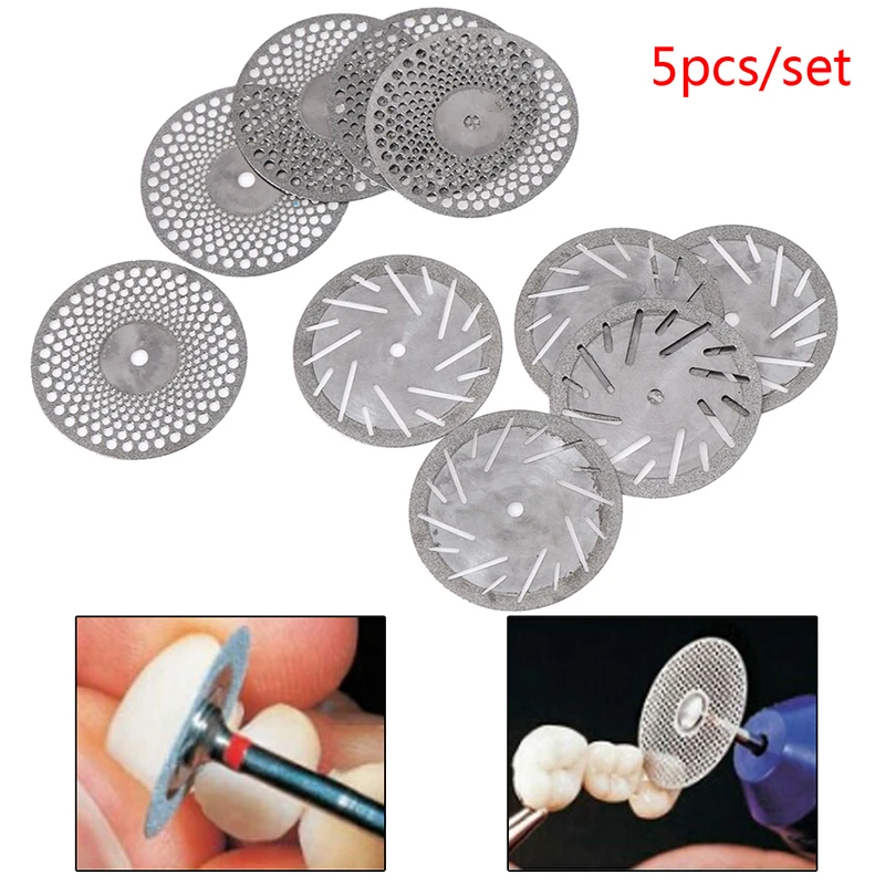 Dental thin Ultra-thin double sided sand diamond cutting disc with mandrel for separating polish ceramic Teeth Whitening