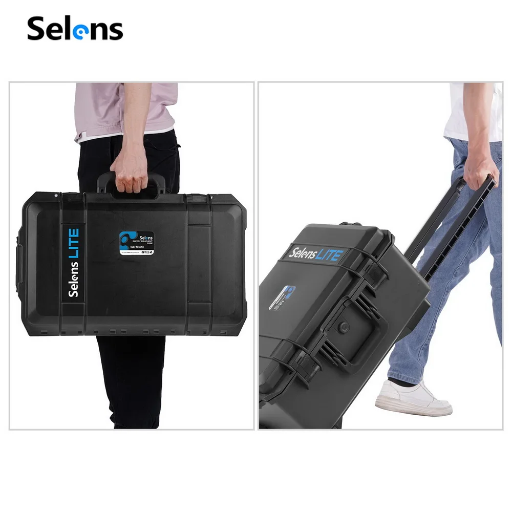 Selens Case Camera Tool Case Capacità Di Carico 121.3 Libbre (55 Kg) Cuscino Eva Antiurto Tipo Di Trasporto Attrezzatura Fotografica Di Stoccaggio,