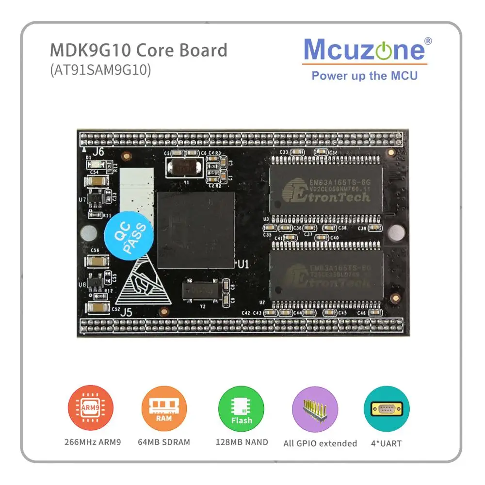 AT91SAM9G10 MDK9G10 основная плата ARM9 ATMEL 64M SDRAM 128M NAND lcd USB, UART ADC RTC аудио