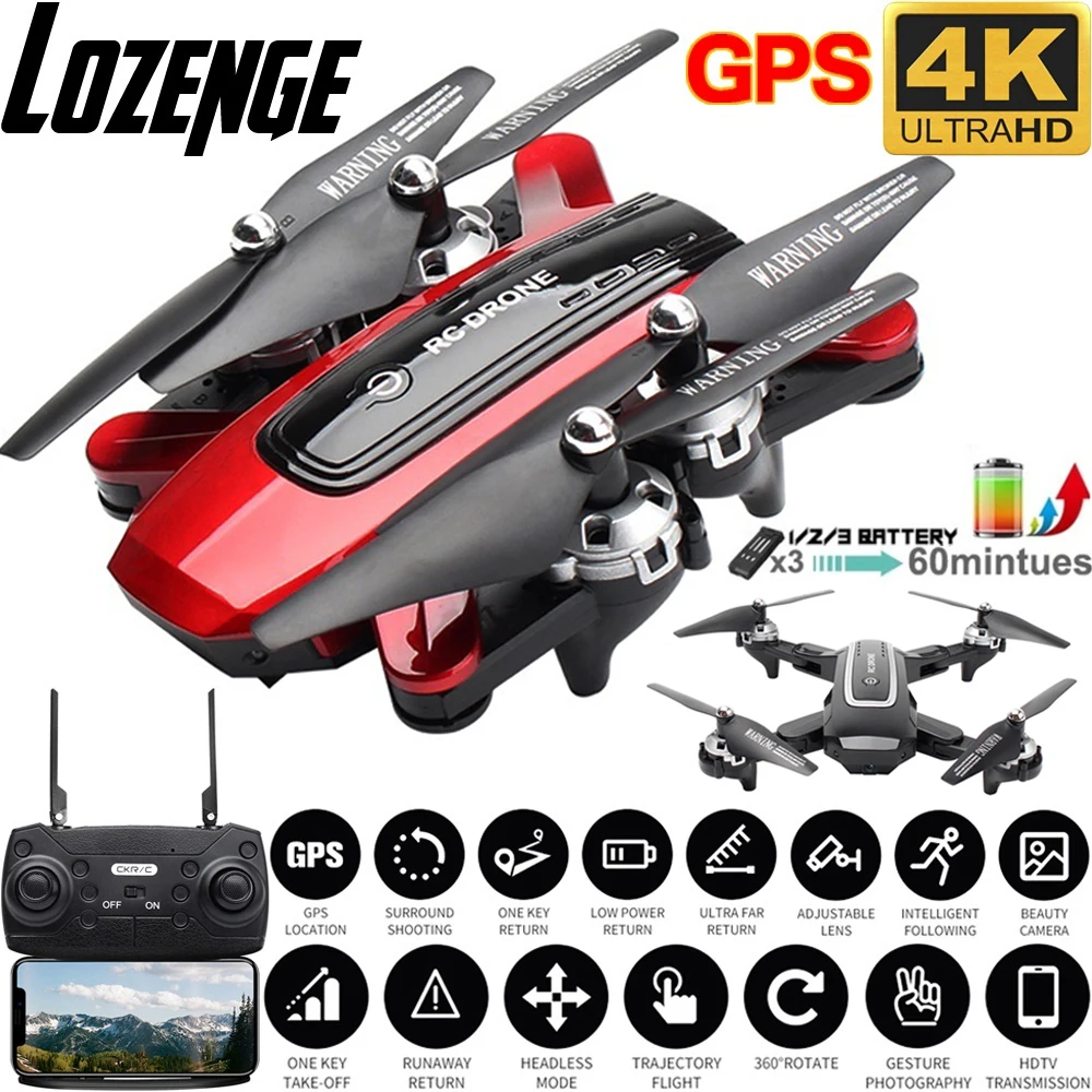 Дрон Lozenge HJ38 складной с GPS Wi Fi 4K камерой|Дроны камерой| |