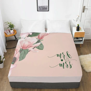 

1PC Fitted Sheets Mattress Cover With Elastic Band 3D Bedsheet Linens 135x200 150x200 Bed Sheet Customize any size design