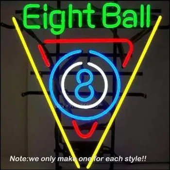 

Eight Ball Game Neon Light Signs Glass tube neon lamp For room Bedroom Decor Letters led lights grow lightBeer bar signs
