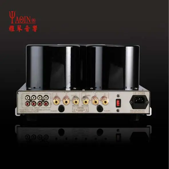 YAQIN MC-13S 6CA7 вакуумная трубка, усилитель мощности Push-Pull клапан аудио усилитель HIFI стерео 110~ 240 В