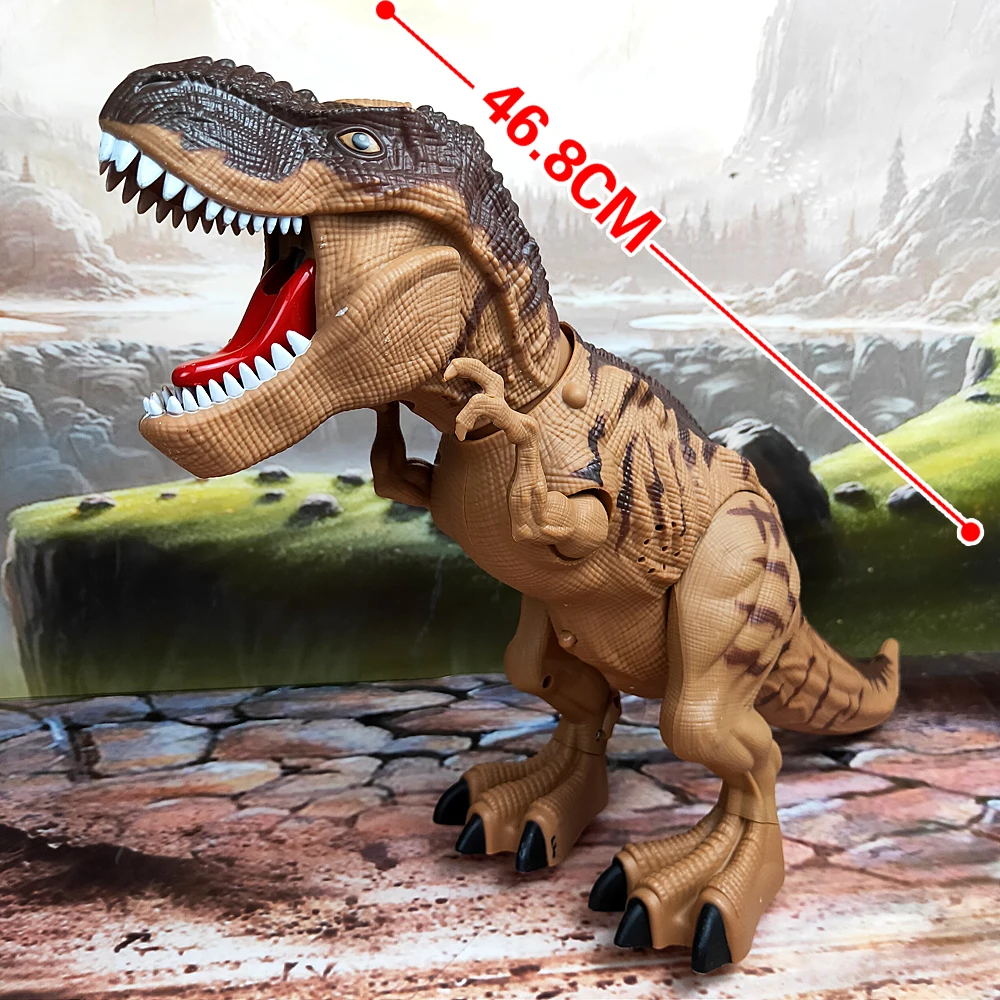 Dinosaur Toy Kids Electric Walking Spray Lay Eggs Dinosaur Robot With Light Sound  Music Mechanical Dinosaurs Model Toys Gifts 3