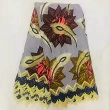 Цена африканская восковая печать хлопок французская кружевная ткань для дерсс высокое качество вышивка восковая кружевная ткань! O-4597