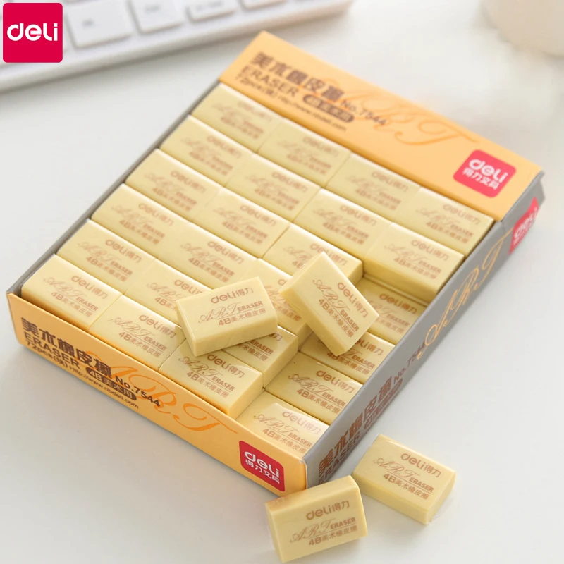 

Ластик DELI для карандашей, Кожаные Салфетки 7544, Канцтовары для школы и офиса