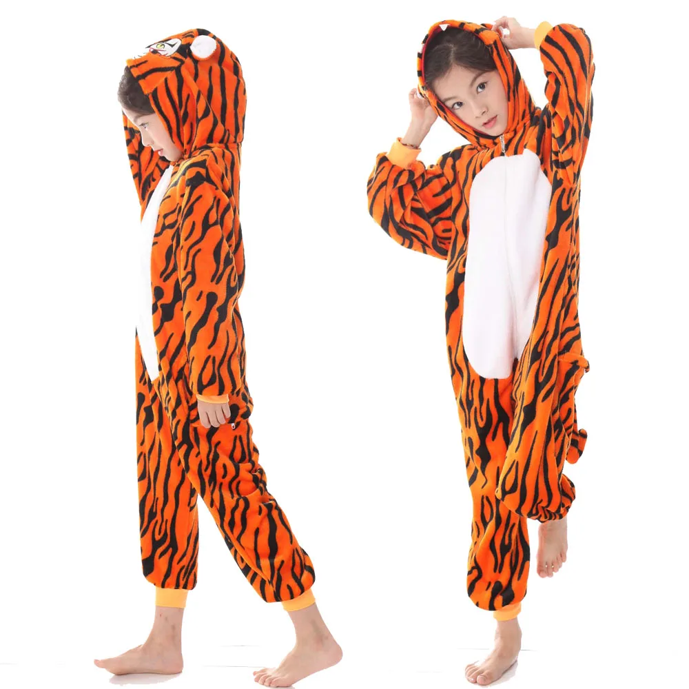 Детские пижамные комплекты с единорогом; фланелевый комбинезон с милыми животными для малышей; зимняя ночная рубашка с единорогом; Onesie; одежда для сна для костюмированной вечеринки - Цвет: LA17