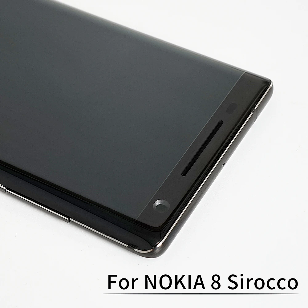 US $162.90 100 AMOLED LCD For NOKIA 8 Sirocco LCD Display Touch Screen With Frame For NOKIA 8 Sirocco LCD Display With Dead Pixel