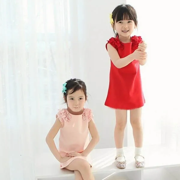 Детские платья для девочек; Новинка года; модный свитер; хлопковая рубашка с цветочным принтом; короткая летняя футболка; жилет; пляжное праздничное платье Maotou