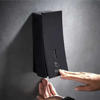 

Black Wall Mounted Plastic Sensor Liquid Soap Dispenser for Bathroom Kitchen Bathroom Dispenser Smart High Quality