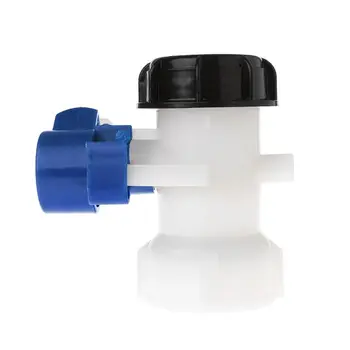 

IBC Tote Tank Butterfly Valve Drain Adapter 2.44\" Coarse Thread