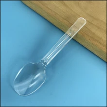 100 шт./компл. ложки пластиковые одноразовый Лед Крем модный десерт вечерние мини размер столовые приборы пластиковые ложки для льда оптом