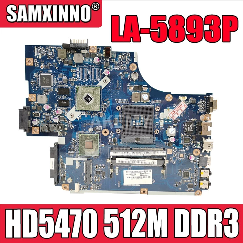 Для For Acer aspire 5741 5741G 5742 5742G материнская плата ноутбука NEW70 LA-5891P HM55 HD5470 512 М DDR3 100%