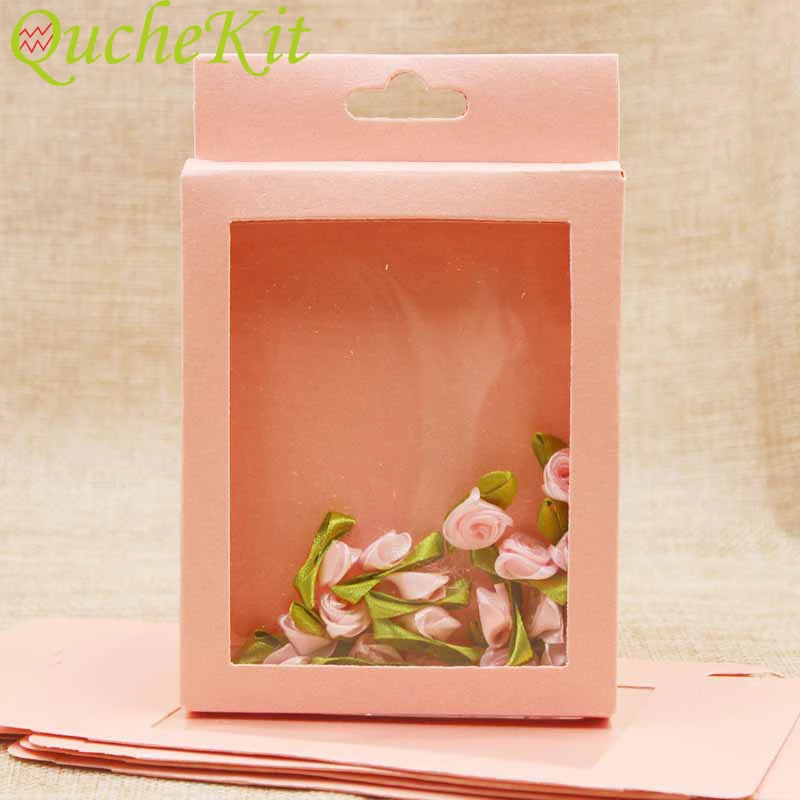 50pcsCandyGiftBoxPackageWithClearPVCWindowEarringJewelry