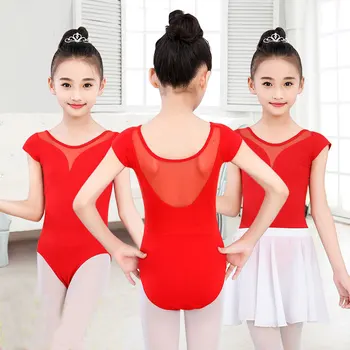 

Red Girls Ballet Dress For Children Girl Dance Clothing Kids Ballet Costumes For Girls Dance Leotard Girl Dancewear Bodysuit
