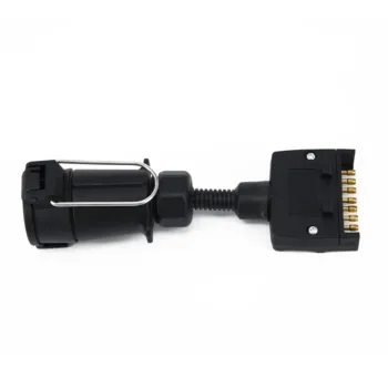 

Socket Trailer Connector Plug Round Female to Flat Male Couplings Durable