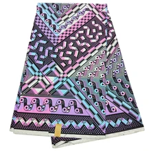 Стильная красивая Анкара африканская печать ткань Гарантированная настоящий голландский воск хлопок высокое качество для платья материал 6 ярдов