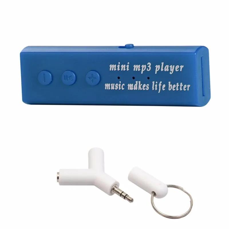 Модный Mp3 музыкальный плеер мини-usb-зажим цифровой Mp3 музыкальный плеер Поддержка 16 Гб SD TF карта 3,5 мм стерео разъем# yl