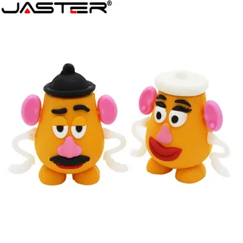

JASTER Promotion cartoon potato sir Flash drive pen drive usb 2.0 Memory stick 32g/16g/8g/4g fashion Creative U disk free deli
