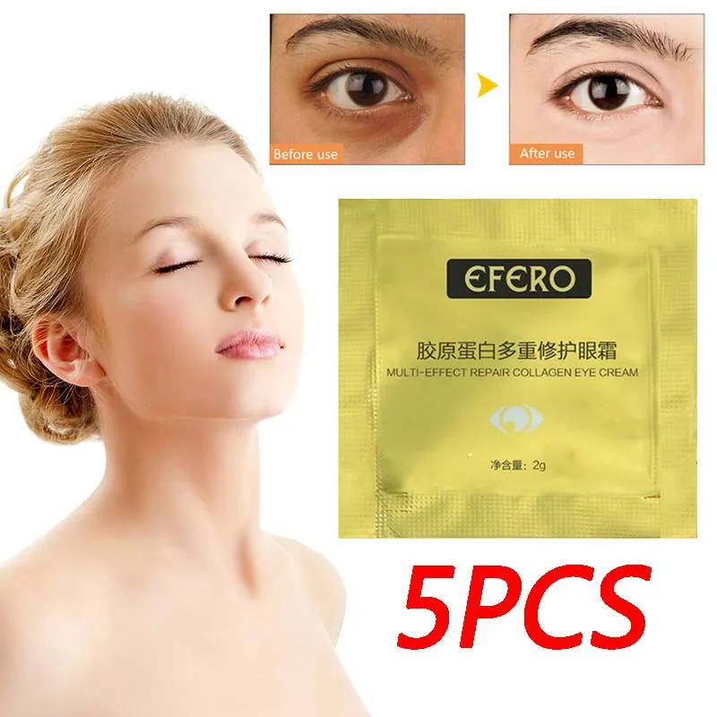 

5PCS EFERO Collagen Eye Cream serum Eye Cream Essence Anti Wrinkle Eye Lift Remove Dark Circles Repair Eye Care Face Care TSLM1