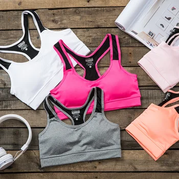 

underwear women gather shock-proof running vest lady fitness no steel ring bra with beautiful back Gym Shirt Vest