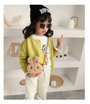 

Cute Girls Plush Rabbit Shoulder Bags Stuffed Crossbody Bag Handbag Gift Rabbit Purse Tote Bunny Backpack Shoulder Bag