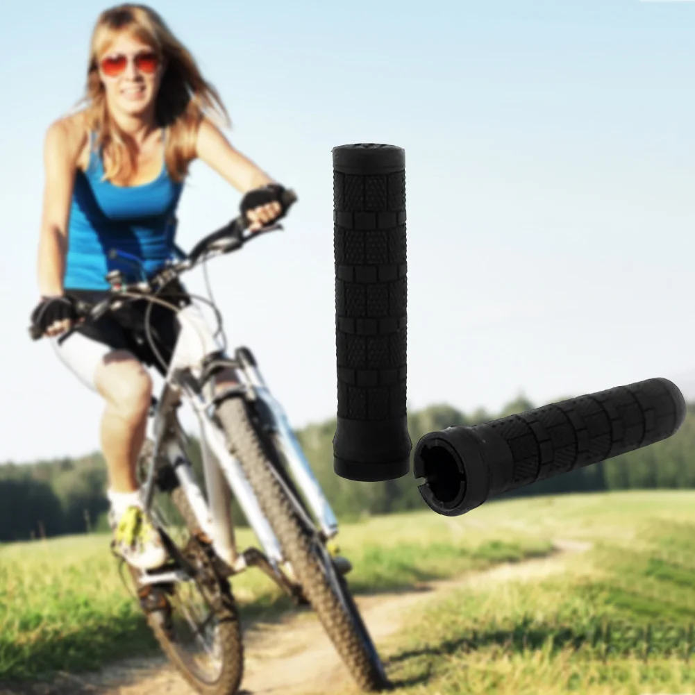

1 Pair Ultralight Shock Absorbing Soft Bicycle Grip Cover Anti Slip Fixed Bike Lock On Accessories Outdoor Smooth Cycling