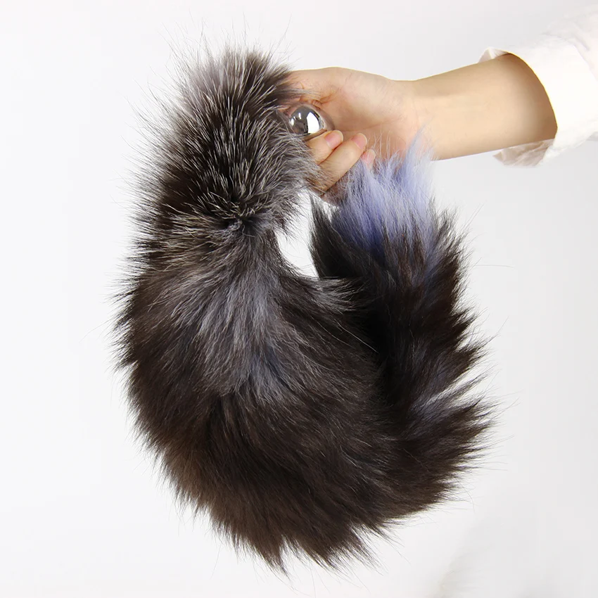 Fox tail Anal Plug，Anal Butt Plug Vaginal G-spot Stimulation Backyard Bead，Sexy Adult Sex Toy role-playing |