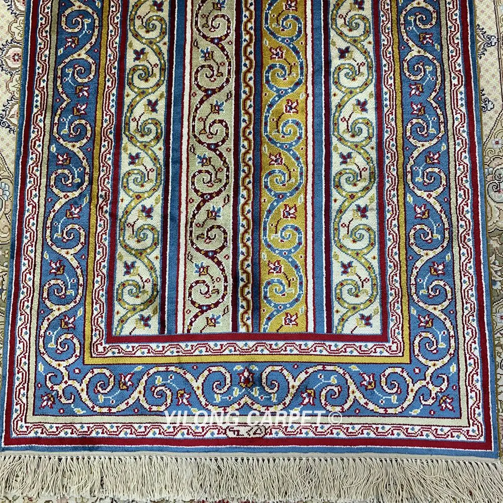 YILONG 2'x3' ручной работы Пакистан полоса ручной работы изысканные шелковые ковры(HF089B