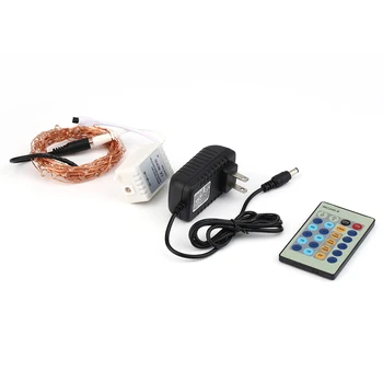 

ICOCO 6M 120 LEDs DC 12V Copper Wire Lights Home Decorative Wedding Party String Light + 24 Keys Remote Control 2017 Top Sale