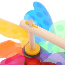 Colorful Pinwheel Wind Wind Spinner Windmill Home Garden Yard Decor Kids Toys D08D