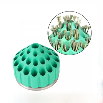 

Professional Rotatable Bur Holder Drill Bit Tap Stand Grinding Carving Tools Organizer Box Jewelry Making Tool For Jeweler 2020