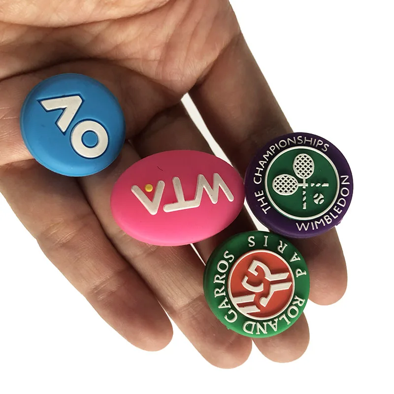 Amortiguadores de vibración para raqueta de tenis, amortiguadores de silicona antivibración, 4 Uds.