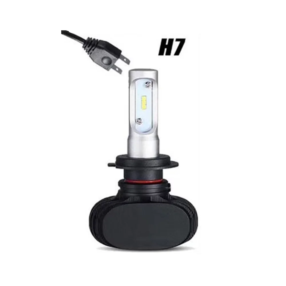 1 pc h7 Дорк H7 светодиодный H4 лампа авто фары 9005 9006 H3 H13 H8 880 H27 9004 9007 H11 светодиодный H1 S1 50 Вт 8000LM 6500 к автомобильной лампы CSP - Испускаемый цвет: 1 pc h7
