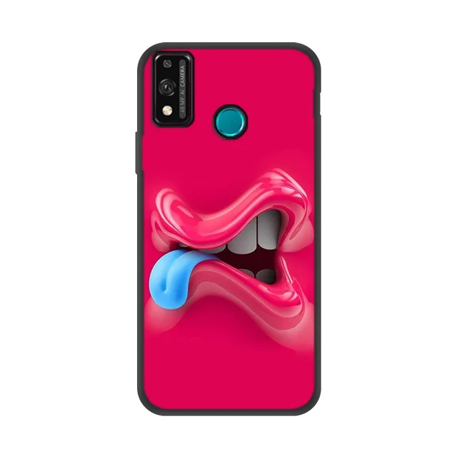P Smart 2019 2021 Case 3D Funny Face Soft Cover For Huawei P20 P30 P40 Lite P10 Pro Y7 Y6 Prime Y5 2019 Mate 20 Nova 3E Coque X265