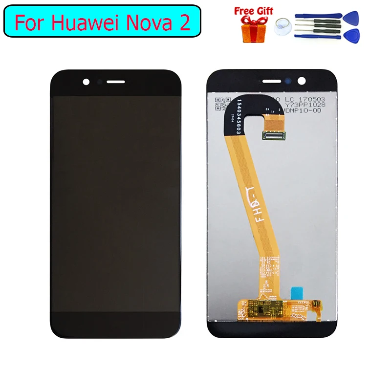 Дисплей для huawei Nova 2 PIC-AL00 сменный ЖК-экран дигитайзер в сборе сенсорная панель