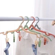 

Hot Multi-Functional Plastic Folding Hanger Travel Fold Hang Drying Underwear Socks Towel Balcony Clip Household