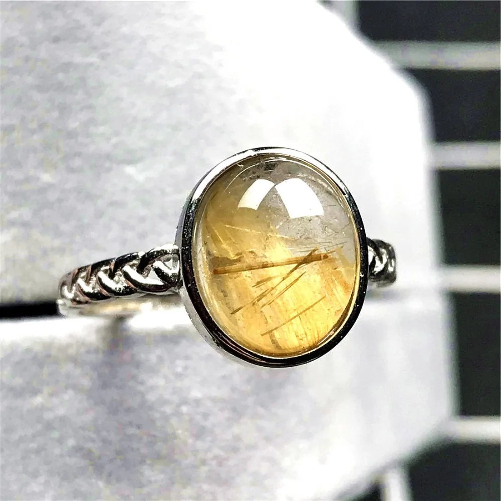 Gold Rutilated Ring (126)
