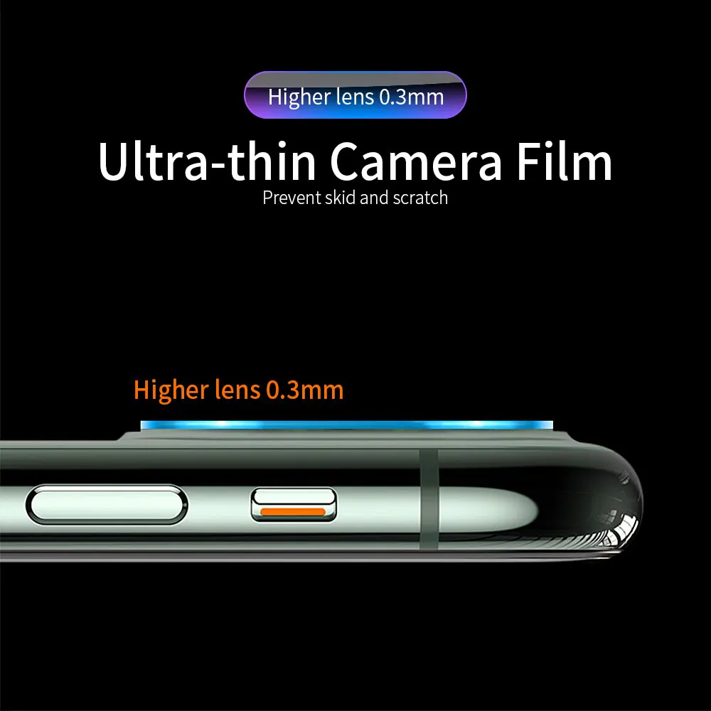  Essager Zurück Kamera Objektiv Protector Für iPhone 11 Pro Max 03mm Ultra Thin Gehärtetes Glas Tele