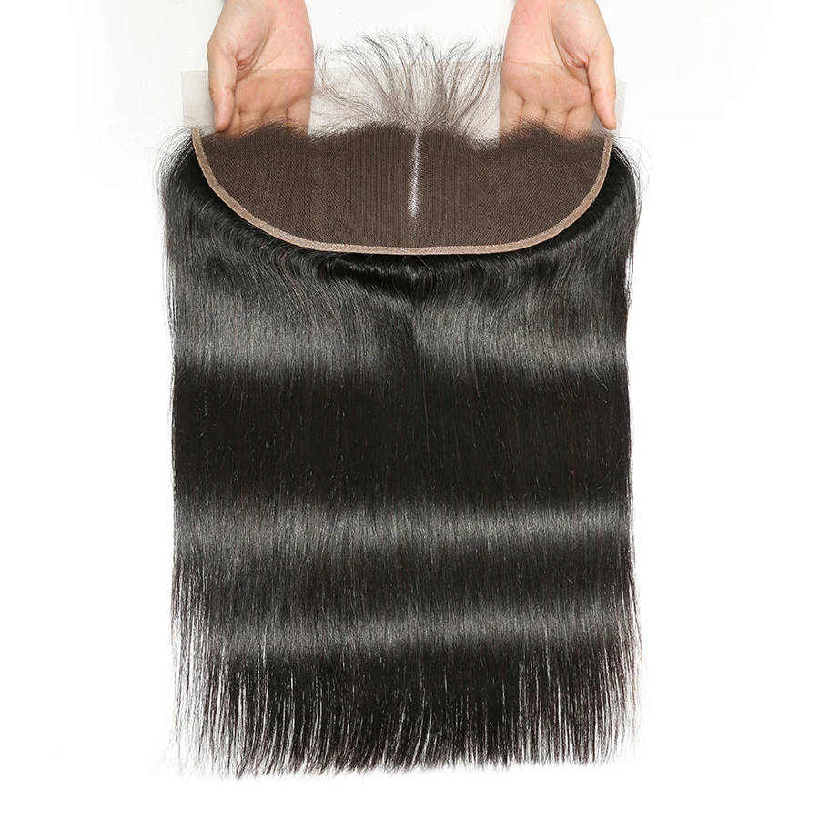 Связки малайзийских волос с фронтальным предварительно сорванным 4x13 синтетический фронтальный с пучками предложения RUIYU Remy прямые человеческие волосы пучки с фронтальной