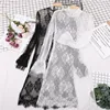 2019 New Fashion Autumn Women Hollow Out Lace Blouses Turtleneck Mesh Shirts All-match Lady Tops Pullovers Brief Bottomings 907 1