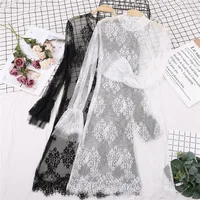 2019 New Fashion Autumn Women Hollow Out Lace Blouses Turtleneck Mesh Shirts All-match Lady Tops Pullovers Brief Bottomings 907 1