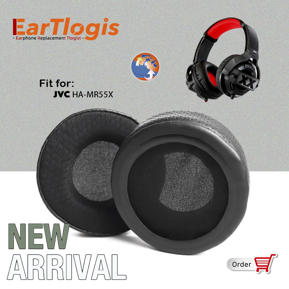 Eartlogis New Arrival Replacement Ear Pads For Jvc Hamr55x Headset Earmuff Cover Cushions