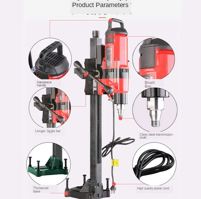 Z1Z-8260 high-power professional water drilling machine diamond drilling tool high quality engineering drilling machine punching 4