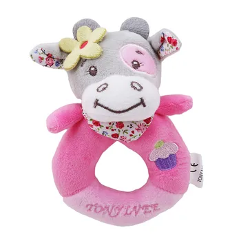 

Animal infant plush doll Toy Baby Round hand ringing mobile rattles Cute useful intellige smooth soft Kawaii hedgehog puppy