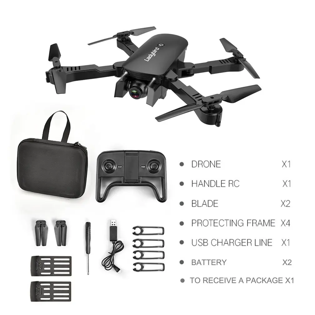 

R8 Drone Folding Professional HD Aerial Four-Axis Aircraft Optical Flow Following Dual Camera With Storage bag And Battery set