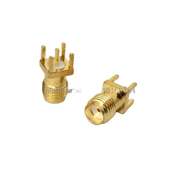 1pc SMA  Female Jack  RF Coax Modem Convertor Connector  PCB  mount  Straight  Goldplated  NEW  wholesale 1pc sma connector female jack right angle rf coax convertor pcb mount convertor goldplated new wholesale